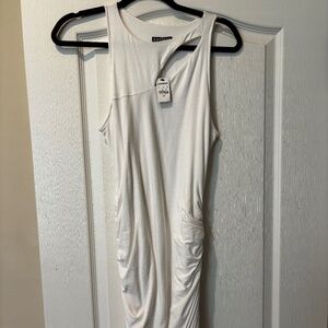 Express ruched bodycon dress